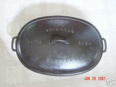 Griswold Cast Iron # 9 Dutch Oven Oval Roaster | #27028897