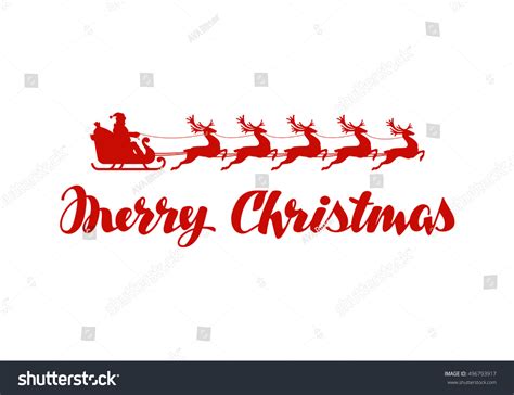 Merry Christmas Banner Vector Illustration Stock Vector Royalty Free 496793917 Shutterstock