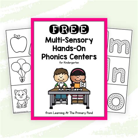 Free Multi Sensory Phonics Centers For Kindergarten