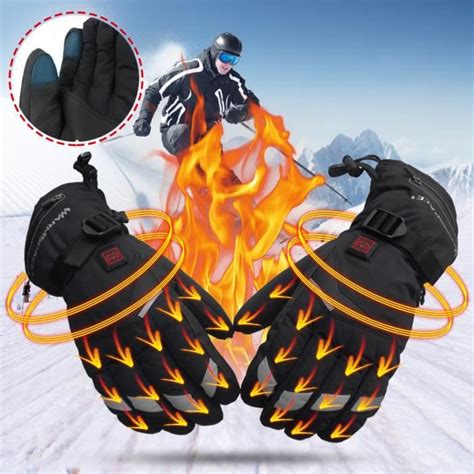 TEMPSA Gants Chauffants Electriques D Hiver Rechargeables Unisexe