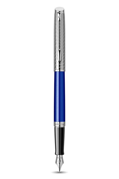 B T M Y Waterman Hemisphere Deluxe Blue Wave Fountain Pen