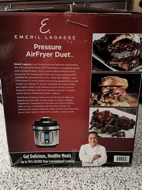 EMERIL LAGASSE 8 QUART PRESSURE AIR FRYER DUET 752356829308 EBay