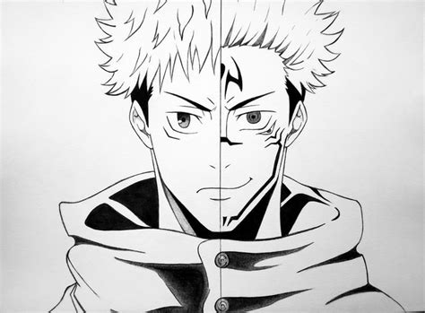 Jujutsu Kaisen Drawing Sketch