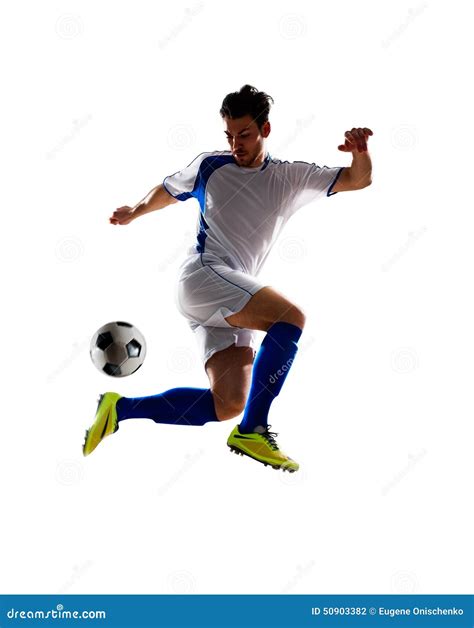 Soccer Player In Action Stock Photo Image Of Portrait 50903382