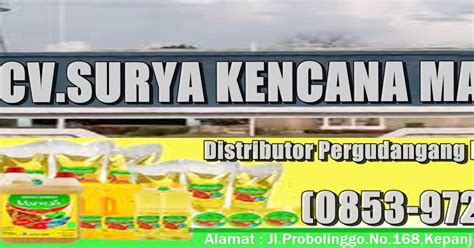 CV SURYA KENCANA DISTRIBUTOR SEMBAKO MALANG DISTRIBUTOR MINYAK GORENG