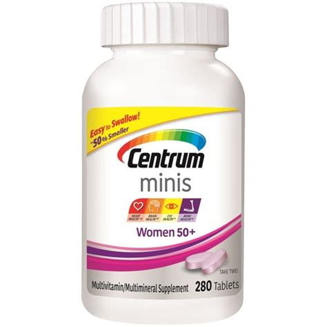 Centrum Silver Multivitamin Women S 50 Minis 280 Tablets Vitacost