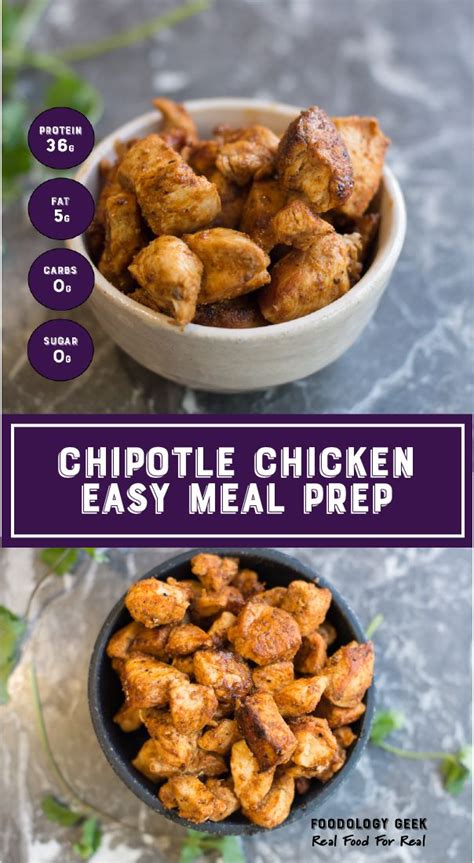 Healthy Chipotle Chicken Meal Prep Recipe Meal Prep Meals Slow Cooker Shredded Chicken