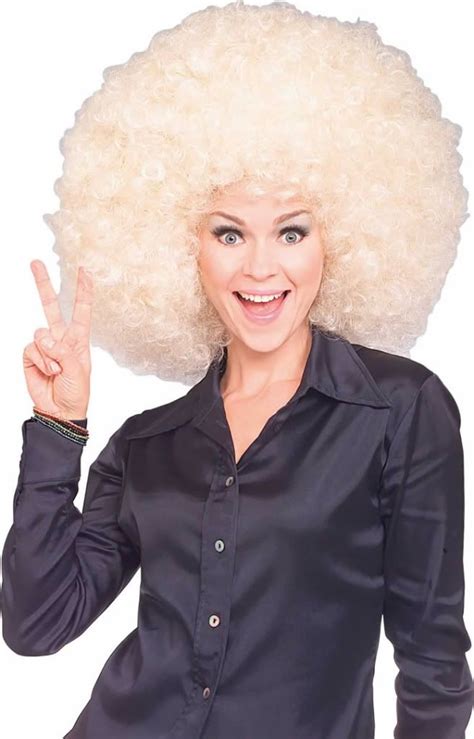 Black Huge Mega Jumbo Afro Fro 70s Disco Fever Oversized Red Big Costume Wig Ebay