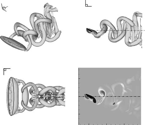 Vortex Topology For A R 5 09 Foil At The Phase Where Foil Is At The