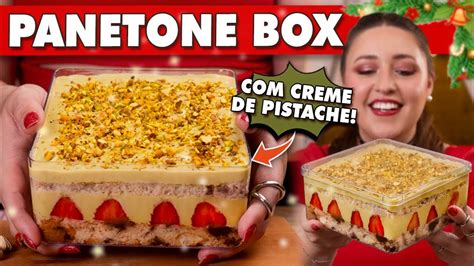 PANETONE BOX DE PISTACHE minha aposta Tábata Romero YouTube