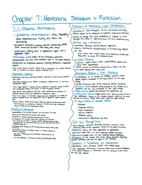 Mastering Chapter 7 - These notes include information on the cell
