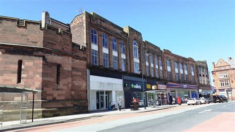 Shops On SW Side Of Road Where Carlisle Roger Templeman