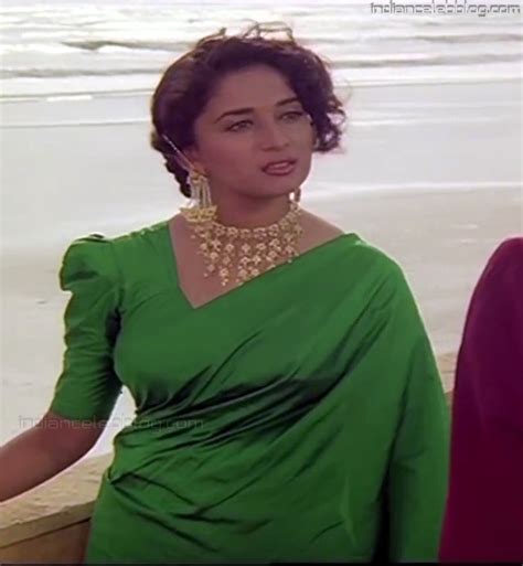 Madhuri Dixit Bollywood Actress Pyar Kd Hot Saree Pics Indiancelebblog