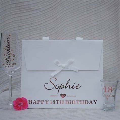 Personalised 18th Birthday Champagne Prosecco Flute Glass Etsy Uk