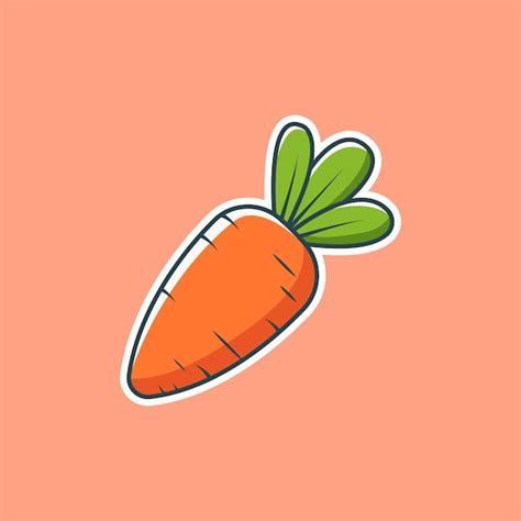 Premium Vector Free Carrot Vegetable Cartoon Vector Icon Illustration