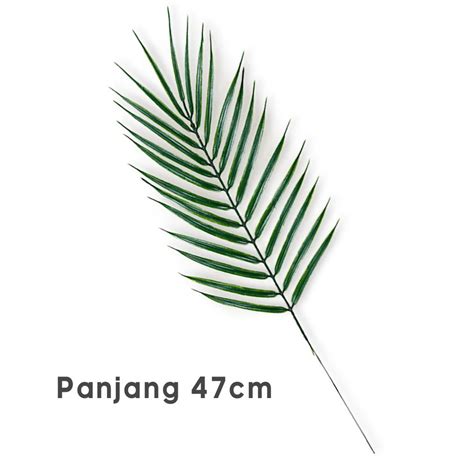 Jual Daun Dekorasi Palem Pakis Artificial Pillow Leather Fern Janda