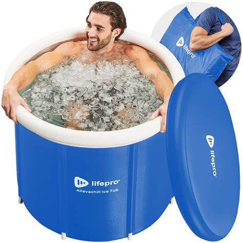 Buy Lifepro Portable Ice Bath Tub With Cover And Storage Bag Home And Travel Ice Bath Tub For