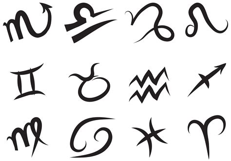 Fancy Zodiac Symbols