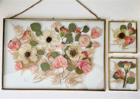 Bespoke Pressed Flower Frame Using Your Flowers Wedding Bridal Flower