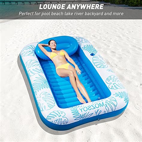 Snapklik Inflatable Pool Floatstanning Pool Lounger Float In