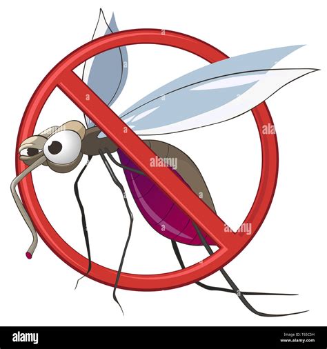 Cartoon Stop Mosquito Stock Photo Alamy