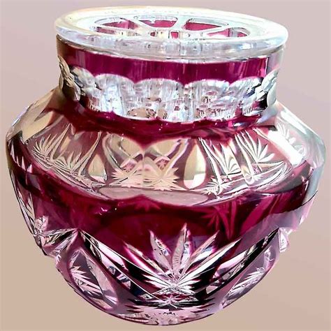 The Val Saint Lambert Crystal Works The Art Deco Vase Model Cdf