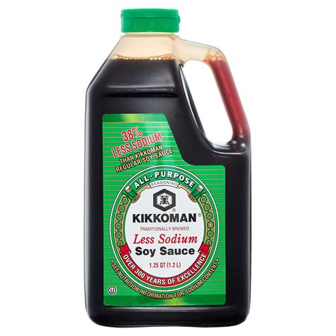 Kikkoman Less Sodium Soy Sauce 40 Oz