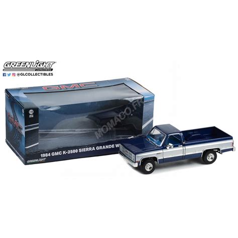 Greenlight Gmc K Sierra Grande Wideside Azul Plata