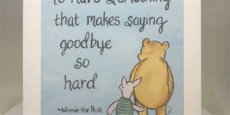 Goodbye Card Winnie The Pooh How Lucky I Am To Have Something That