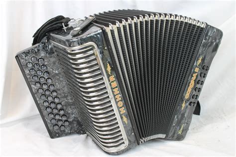 3068 - Slate Hohner Corona II Extreme Diatonic Button Accordion ADG MM ...