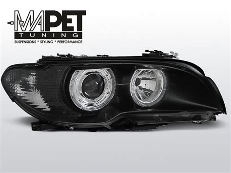 BMW E46 Coupe Cabrio 03 05 Angel Eyes BLACK Ringi LPBM84 MAPET TUNING