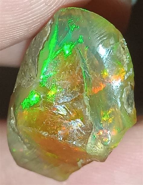 NO RESERVE PRICE NICE 23 03 Carat RAW ETHIOPIAN FIRE CRYSTAL OPAL Rough