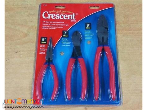 Crescent 1phn7 3 Piece Heavy Duty Solid Joint Plier Set