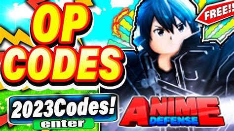 All New Working Codes For Anime Defense Simulator 2023 Roblox Anime