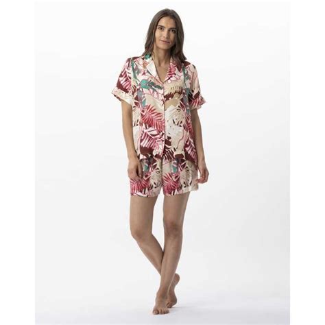Pyjama Short En Viscose Cam Lia Multico Lingerie Le Chat