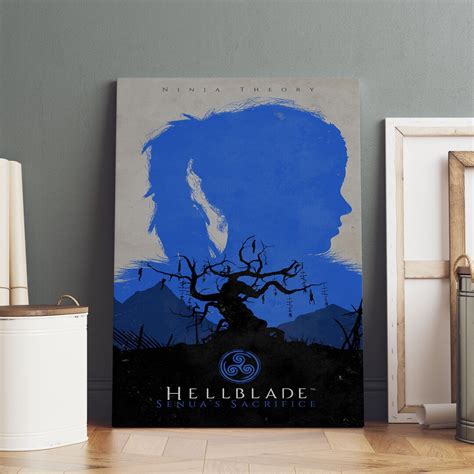 Hellblade Poster Senuas Sacrifice Wall Art Premium Canvas Print