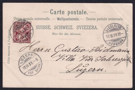 Schweiz Lithographie Gruss Aus BASEL 3 Bilder Briefmarken