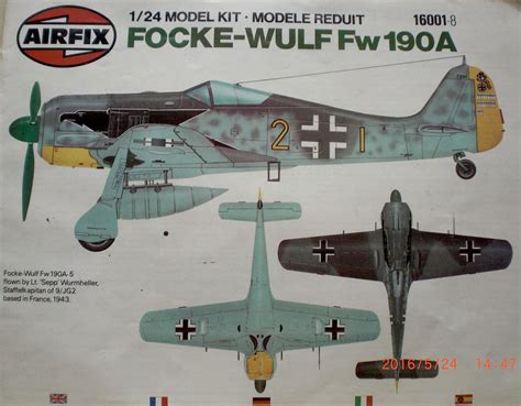 Focke Wulf FW 190 A, AIRFIX (1/24). Focke Wulf Fw 190, Revell, Aviation ...