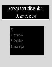 Konsep Sentralisasi Dan Desentralisasi Pdf Konsep Sentralisasi Dan