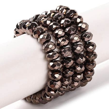 Wholesale Electroplated Synthetic Non Magnetic Hematite Beads Strands