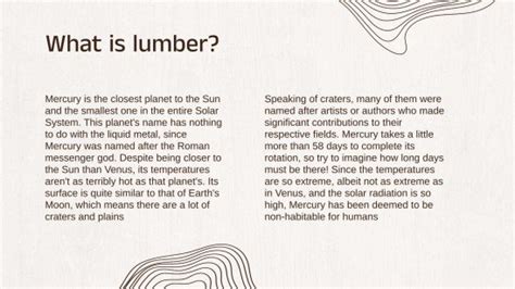 Types of Lumber | Google Slides & PowerPoint