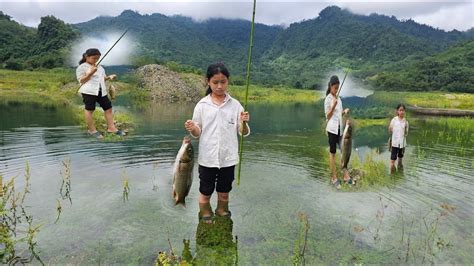 Orphan Girl Goes Fishing To Improve Her Daily Meals Youtube