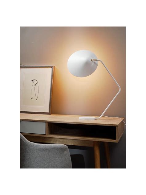 Grande Lampe De Bureau Blanche Neron Westwing