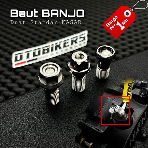 Jual BAUT PROBOLT BANJO KALIPER DRAT STANDAR KASAR SELANG MASTER REM