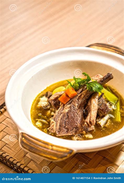 MUTTON SOUP SUP KAMBING Stock Photo Image Of Lime Indonesian 161407154