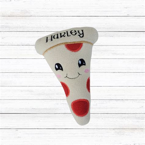 Pizza Slice Personalized Dog Toy Custom Name Dog Toy Pizza Etsy