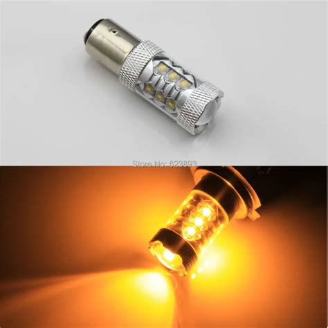 Free Shipping 2x 80W Bau15s 150 Degrees 7507 PY21W High Power CREE LED