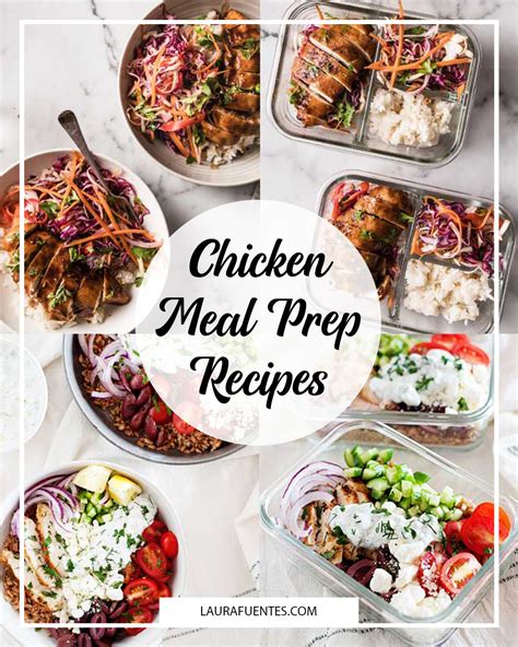 Fresh & Delish Chicken Meal Prep Recipes | Laura Fuentes