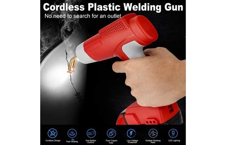 Ruittefoum Cordless Plastic Welder Gun For Milwaukee V Battery Portable Plastic Welding Hot
