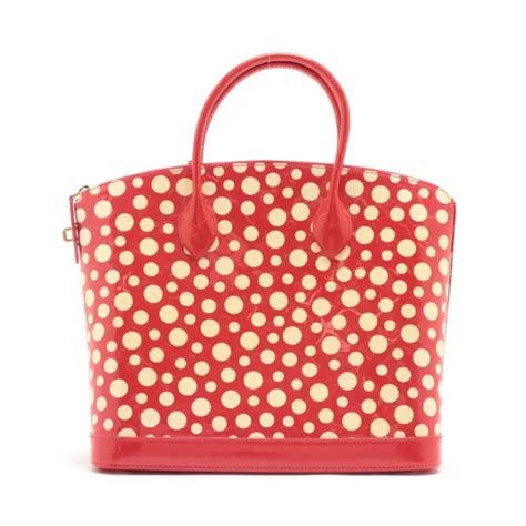 Louis Vuitton X Yayoi Kusama Vernis Dots Infinity Lockit Mm M Red